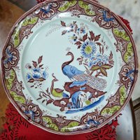 Страхотна голяма антикварна немска порцеланова чиния за стена- Villeroy & Boch, снимка 5 - Антикварни и старинни предмети - 41420638