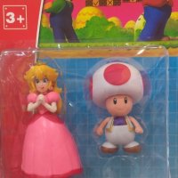 Фигурки на Princess Peach и Toad от филма за Супер Марио (Super Mario), снимка 1 - Фигурки - 41794138