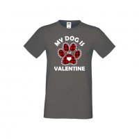 Мъжка тениска Свети Валентин My Dog Is My Valentine 1, снимка 6 - Тениски - 35715864