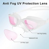 Нови Очила UV защита за плуване за възрастни 180-градусово зрение Плаж Басейн Море, снимка 2 - Водни спортове - 41875682
