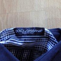 риза dolce & gabbana тениска блуза потник яка оригинална мъжка XXL, снимка 5 - Ризи - 42263107