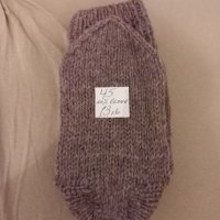 Ръчно плетени мъжки чорапи от вълна размер 45, снимка 2 - Мъжки чорапи - 41786960