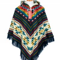 Автентично еквадорско дамско вълнено пончо, различни цветове, снимка 6 - Блузи с дълъг ръкав и пуловери - 35855910