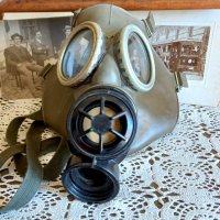 Стар противогаз, Полски, МС-1, студената война, снимка 4 - Антикварни и старинни предмети - 35604482
