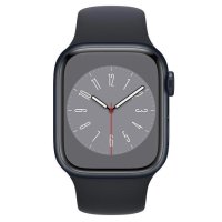 НОВ!!! Apple Watch 8, GPS, Корпус Midnight Aluminium 41mm, Midnight Sport Band, снимка 2 - Смарт часовници - 40936223