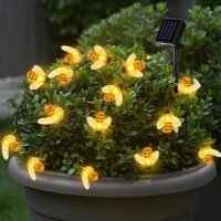 Декоративни градински лампички Пчели за градина с автоматично включване и изключване, снимка 3 - Соларни лампи - 42441711