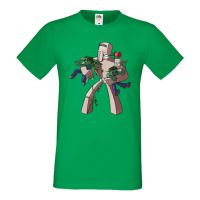 Мъжка тениска Iron Golem,Minecraft,Игра,Забавление,подарък,Изненада,Рожден Ден., снимка 7 - Тениски - 36494941