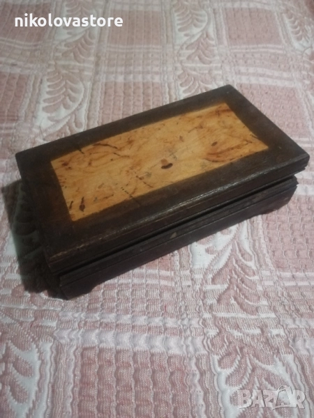 стара дървена кутия, снимка 1
