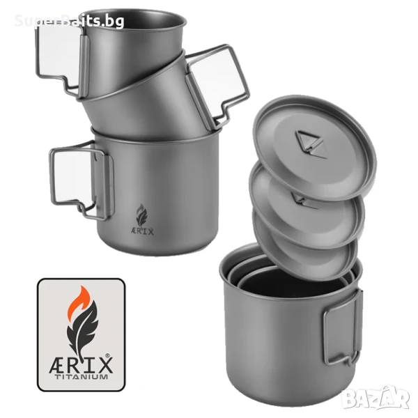 SET Титаниеви чаши, снимка 1