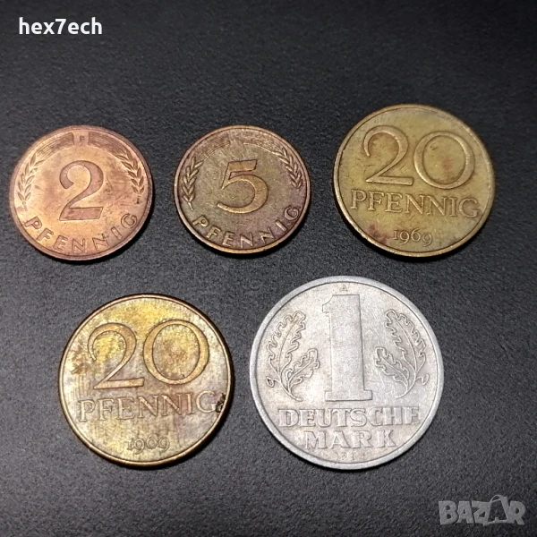 ❤️ ⭐ Лот монети Германия 5 броя ⭐ ❤️, снимка 1