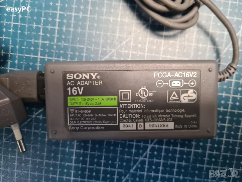 Оригинален захранващ адаптер SONY VAIO PCGA-AC16V2 16V 2.5A, снимка 1