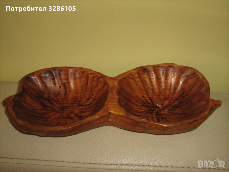 дървен съд за ядки, снимка 1