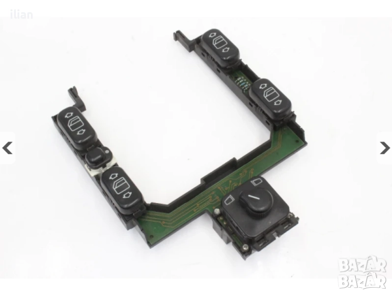 Панел бутони за упралвние ел стъкла ел огледала Mercedes W210 A2108200110, снимка 1