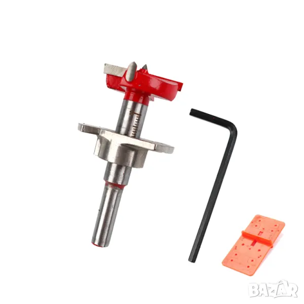 Шаблон и свредло с ограничител, за отвори на мебелни панти | Фрезер за панти, снимка 1