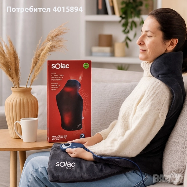 Нагревателната терапевтична подложка Solac Helsinki Cervical-Espalda, снимка 1