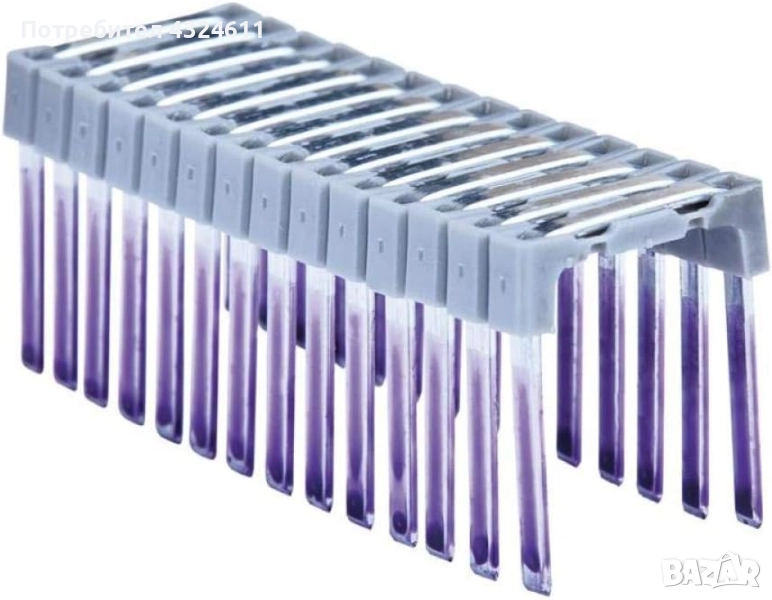 Скоби за електрическа телбод, Такер, DEWALT, DRS18100-XJ, 1 мм тел, 1000 броя, Поцинковани, сребрист, снимка 1