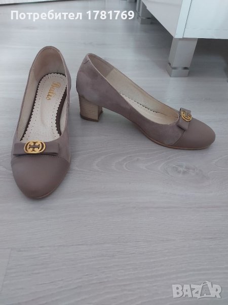 Дамски обувки с дебел ток , снимка 1
