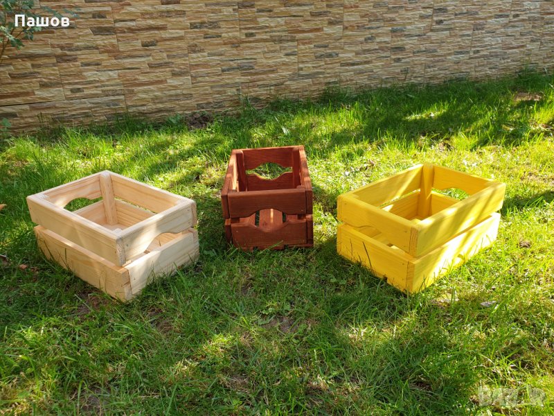 Дървени щайги,декоративни щайги декорация щайга, снимка 1