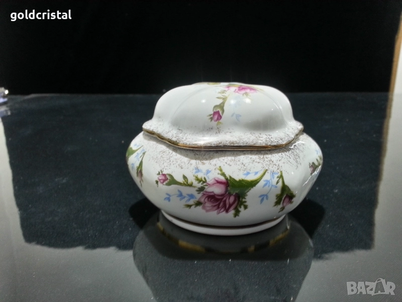 стар полски порцелан кутия за бижута , снимка 1