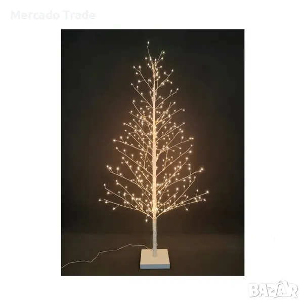 Декоративна коледна елха Mercado Trade, 689 LED лампички, Топла бяла светлина, 180см. , снимка 1