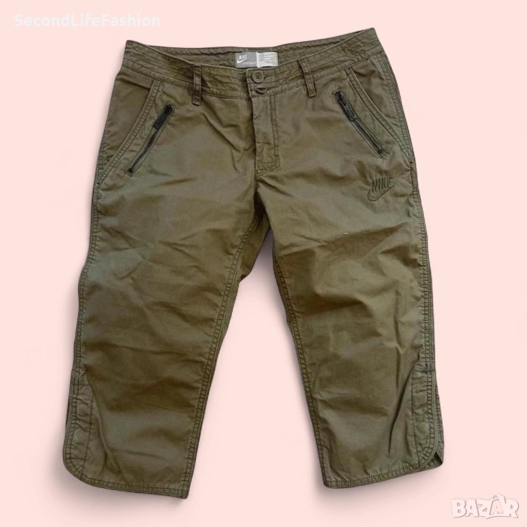 Дамски къси панталони Nike Sportswear, цвят каки, ​​размер US-M, снимка 1