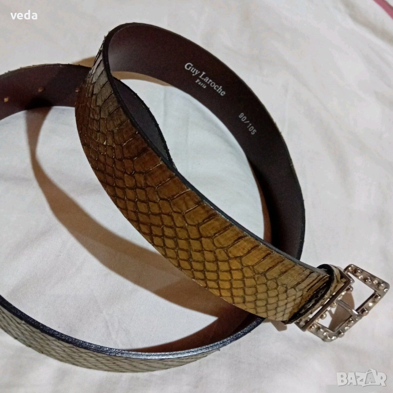Guy Laroche Оригинален 100% кожен колан 105 см, снимка 1