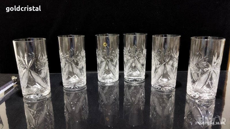 кристални чаши за вода , снимка 1