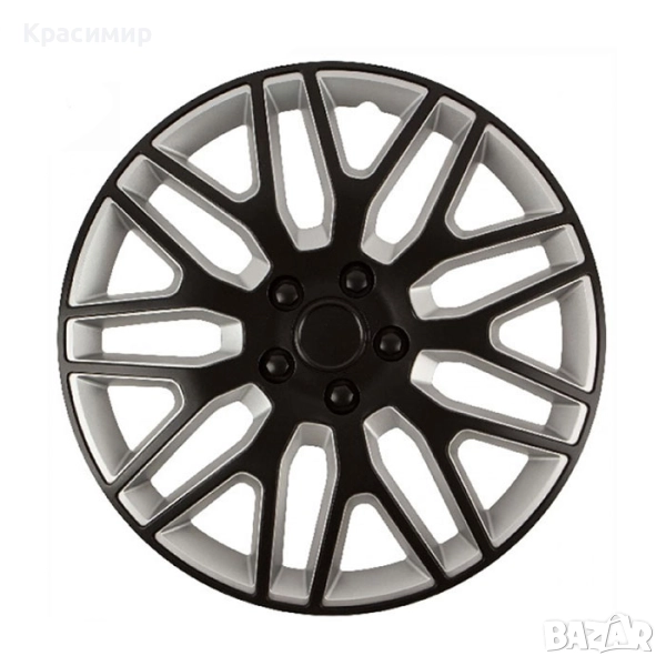 Тасове за джанти 14, 15, 16 цола Versaco dakar black silver, снимка 1
