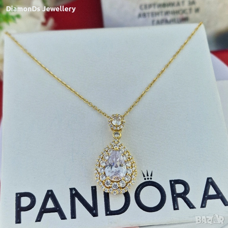 Колие „Златна капка“ – медицинска стомана с позлата 💧✨, снимка 1