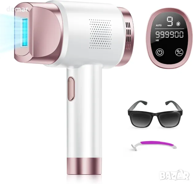 IPL устройство за епилация с ледено охлаждане, 3 функции, 9 енергийни нива 21J, LCD сензорен екран, снимка 1