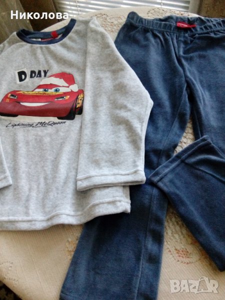 Пижама от две части,плюшена за момче., снимка 1