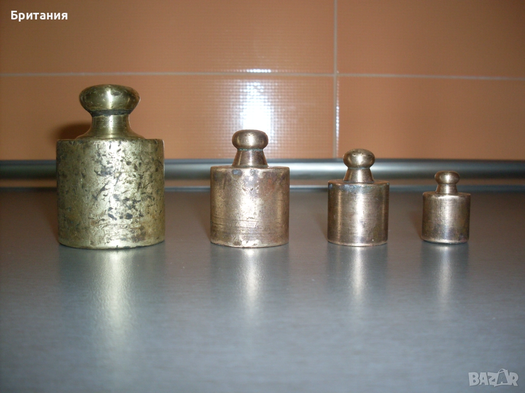 Стари бронзови тежести за кантар., снимка 1