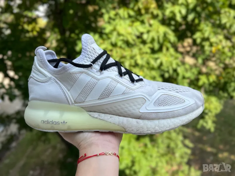 Adidas ZX 2K Boost Cloud White — номер 45 1/3, снимка 1