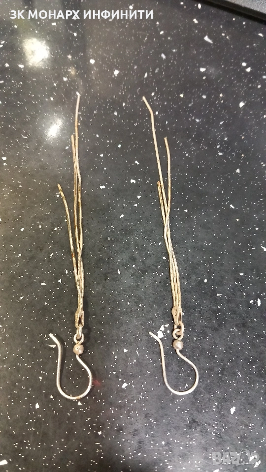 сребърни обеци , снимка 1