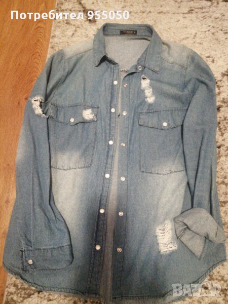 Дамска дънкова ризка, снимка 1