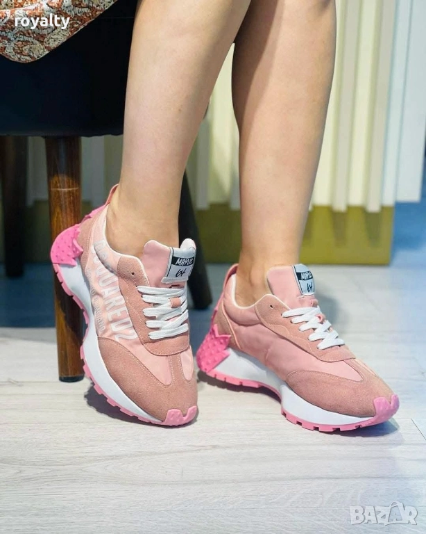 DSQUARED2 Розови Дамски Маратонки , снимка 1