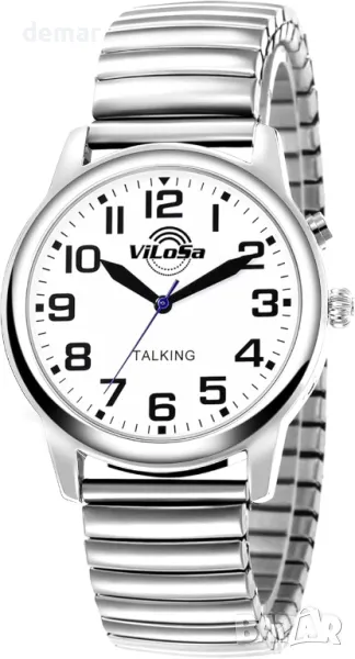 Говорещият часовник ViLoSa изговаря часа, датата или часа на алармата за хора с увредено зрение, снимка 1