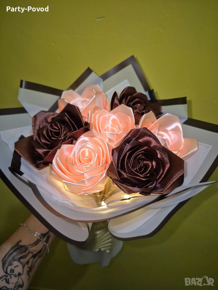 Сатенени букети , снимка 1