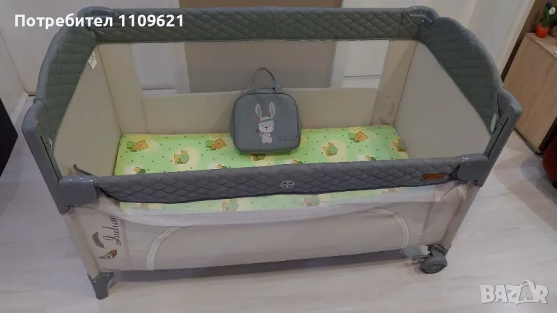 Детска кошарка за спане и игра, снимка 1