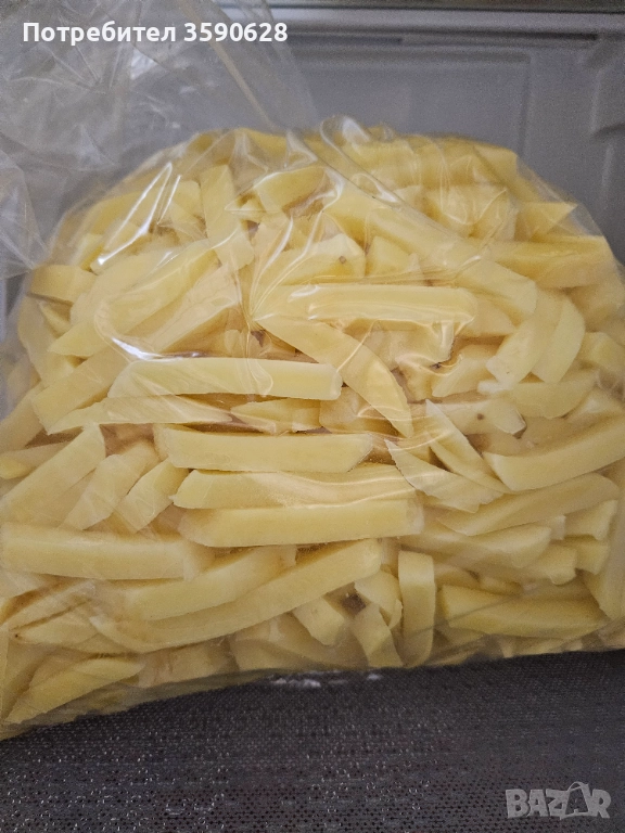 Прясно обелени и нарязани картофи сорт Сорая , снимка 1