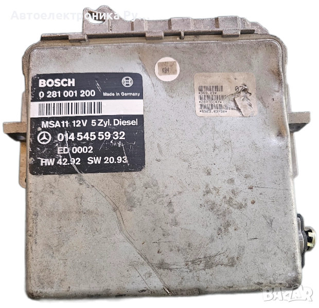 компютър MERCEDES C KLASA W202 BOSCH 0 281 001 200, 0281001200, 014 545 59 32, 0145455932 , снимка 1