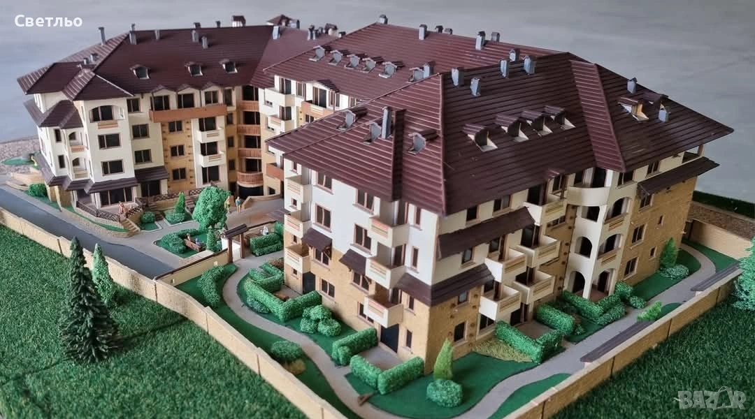 Apartment Complex Dream - Банско макет в мащаб 1:100 1:87, снимка 1