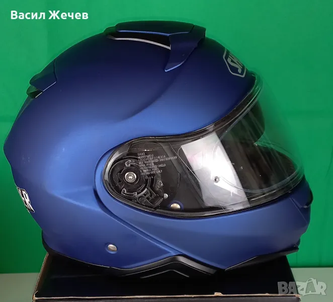 Мото Каска Shoei Neotec II Matt Blue Metallic - XL, снимка 1