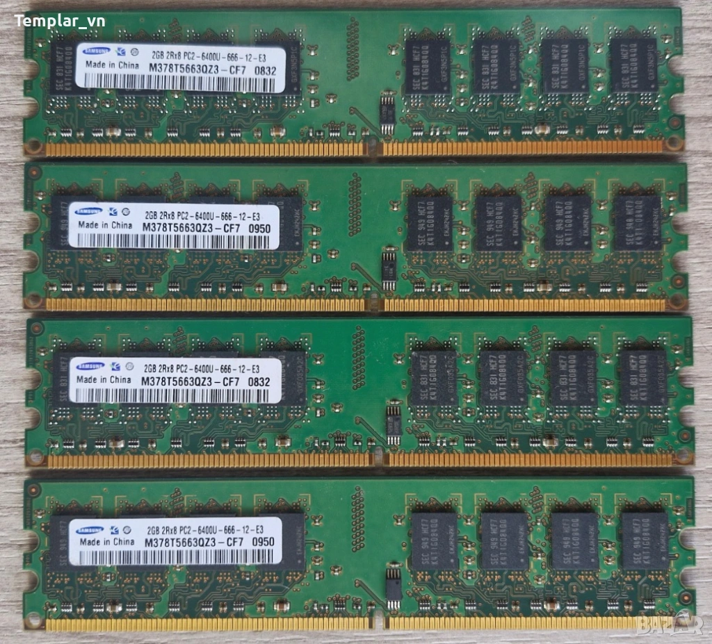 SAMSUNG 4x2 DDR2 800 // OCZ Reaper 2gb 1066, снимка 1