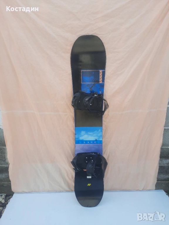 Сноуборд  K2 Broadcast 153см.  с автомати, снимка 1