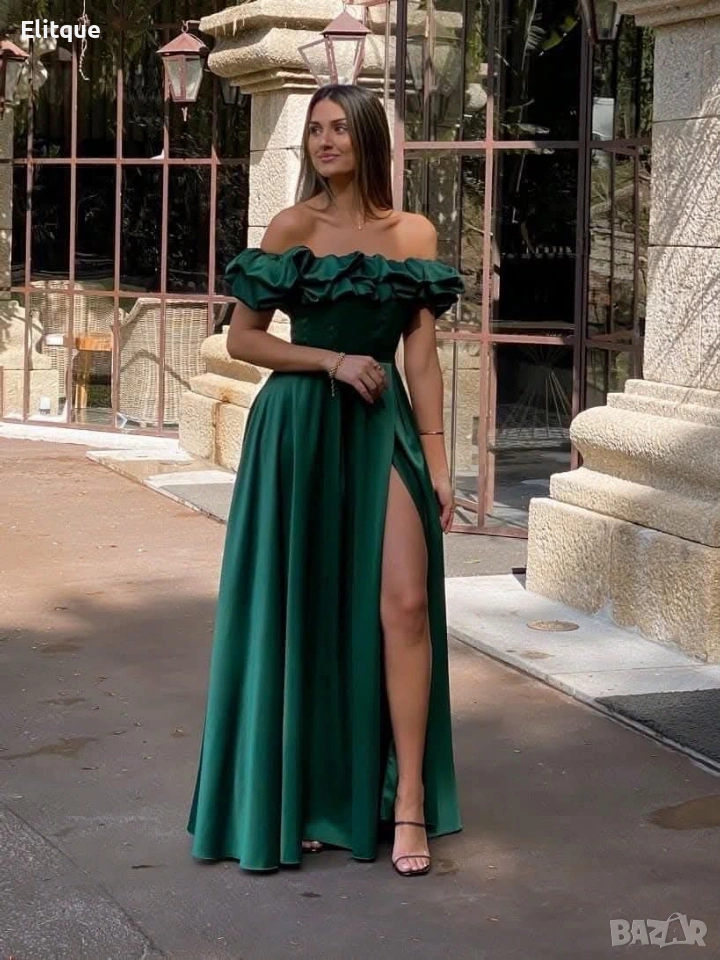 Дълги елегантни ,сатенени официални рокли , снимка 1