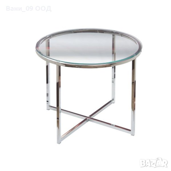 Масичка от метал и стъкло, снимка 1