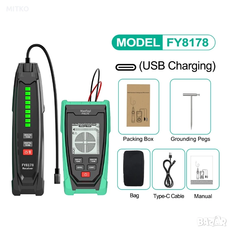 Многофункционален детектор за кабели, снимка 1
