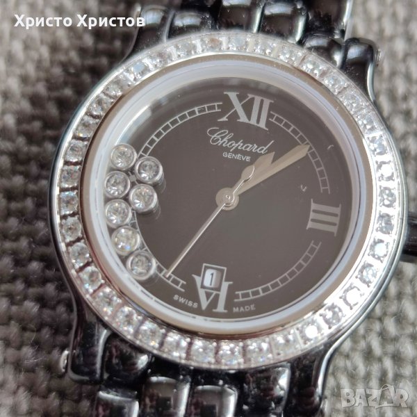 Дамски луксозен часовник Chopard  Happy Sport&Diamonds HIGH-TECH CERAMICS SCRATCH PROOF , снимка 1