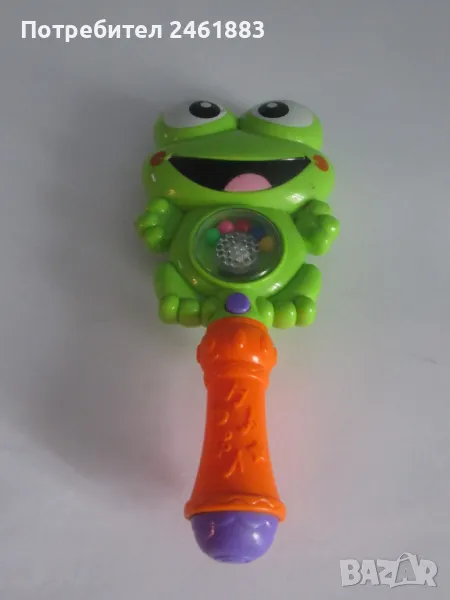 Пластмасова жаба играчка със звук и светлина , снимка 1